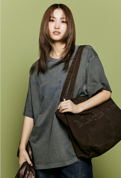 [Twice Momo X Matin Kim 26 Fall Coll.] Vintage Washed Overfit Top