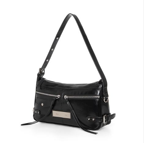 [Twice Momo X Matin Kim 26 Fall Coll.] Side Buckle Biker Shoulder Bag