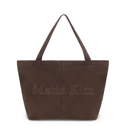 [Twice Momo X Matin Kim 26 Fall Coll.] Vintage washed Cotton Shoulder Bag