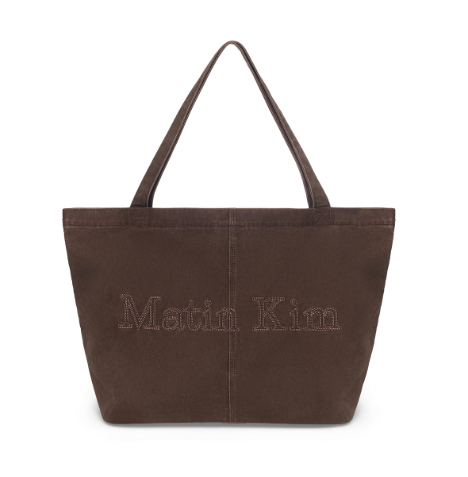 [Twice Momo X Matin Kim 26 Fall Coll.] Vintage washed Cotton Shoulder Bag