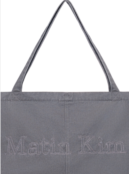 [Twice Momo X Matin Kim 26 Fall Coll.] Vintage washed Cotton Shoulder Bag