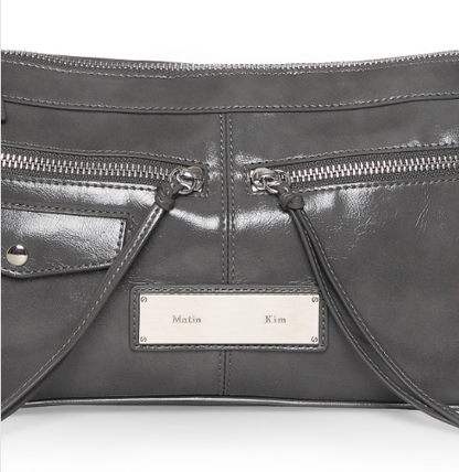 [Twice Momo X Matin Kim 26 Fall Coll.] Side Buckle Biker Shoulder Bag