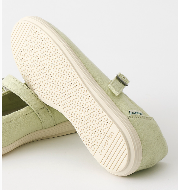 [Lim Yoona X LE MOUTON] Wool Flat Mary Jane Shoes