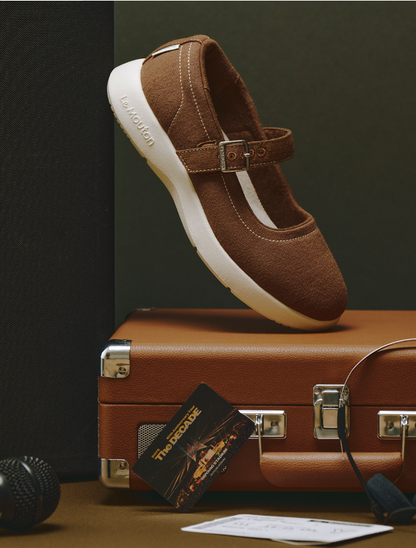[Lim Yoona X LE MOUTON] Merino Wool Mary Jane Sneakers