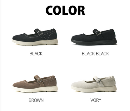 [Lim Yoona X LE MOUTON] Merino Wool Mary Jane Sneakers