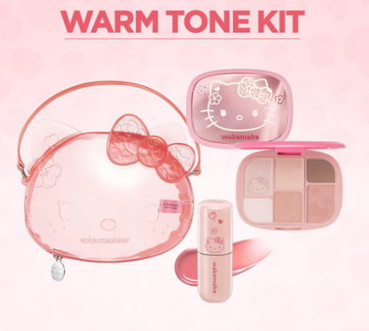 [Leopard Hello Kitty] WAKE MAKE Lip & Eye Kit