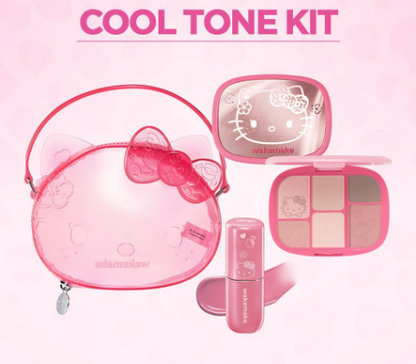 [Leopard Hello Kitty] WAKE MAKE Lip & Eye Kit