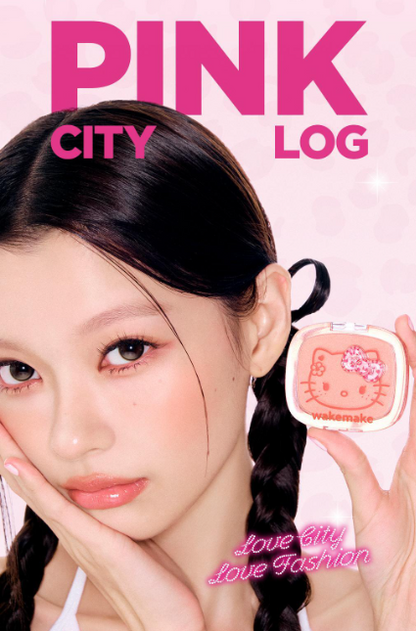 [Leopard Hello Kitty] WAKE MAKE Sheer Breeze Blusher