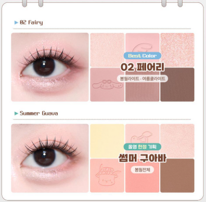 [Sanrio] 2AN Better Me Eye Palette with Gift (+ 2 Types Of Card Stickers)