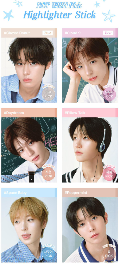 [NCT WISH PIck]  Ofra Highlighter Stick with Gift (+ Mini Hand Mirror)