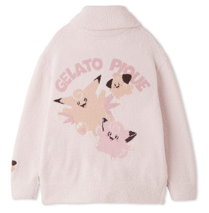 [Pokemon X Gelato Pique] Unisex BABY MOCO Jacquard Shawl Cardigan