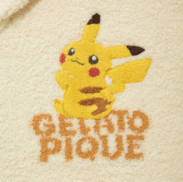 [Pokemon X Gelato Pique] Unisex BABY MOCO Jacquard Shawl Cardigan