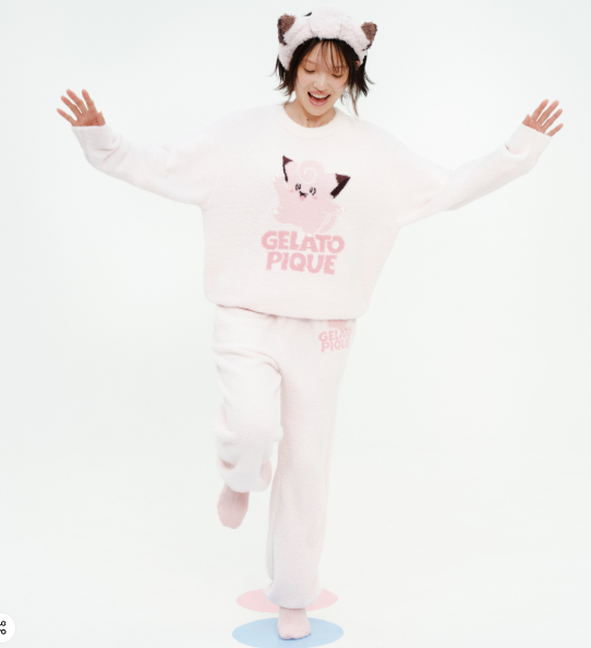 [Pokemon X Gelato Pique]  BABY MOCO Jacquard Pullover & Long Pants Set