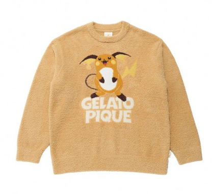 [Pokemon X Gelato Pique] Men's BABY MOCO Jacquard Pullover & Long Pants Set