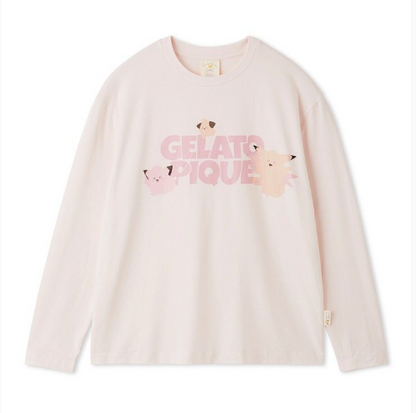[Pokemon X Gelato Pique] Unisex Point Long T-shirt & Long Pants Set