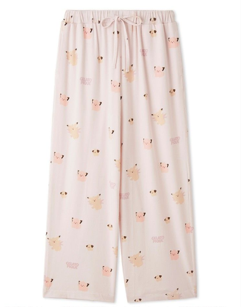 [Pokemon X Gelato Pique] Unisex Point Long T-shirt & Long Pants Set