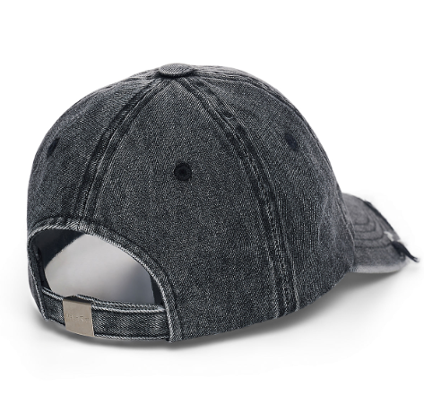 [Straykids Lee Know Pick] MATIN KIM Vintage Distressed Denim Ball Cap