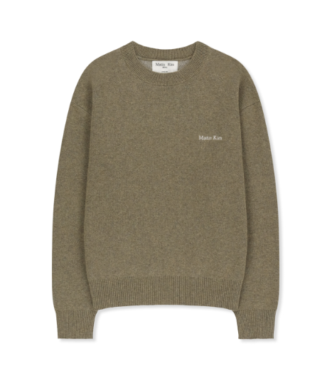 [Straykids Lee Know Pick] MATIN KIM Calligraphy Back Logo Knit Pullover