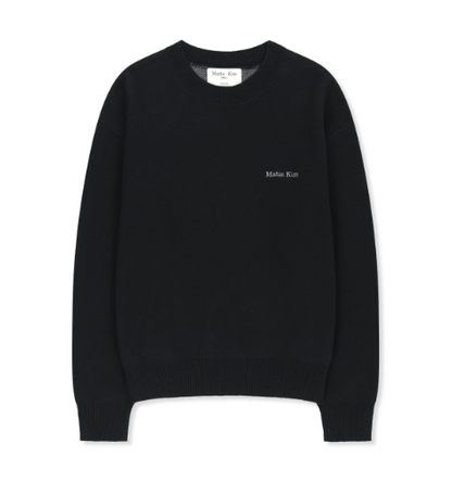 [Straykids Lee Know Pick] MATIN KIM Calligraphy Back Logo Knit Pullover