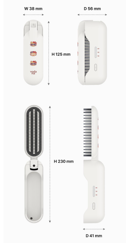 [Hello Kitty] Vodana Easy Up Hairstyler Flip  with Gift (+Pouch)