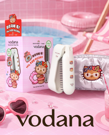 [Hello Kitty] Vodana Easy Up Hairstyler Flip  with Gift (+Pouch)