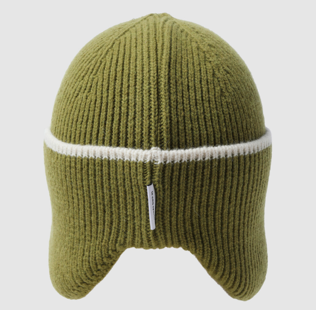 [Le Coq Sportif X KickFlip] MY OWN FLIP Earmuff Beanie - Olive