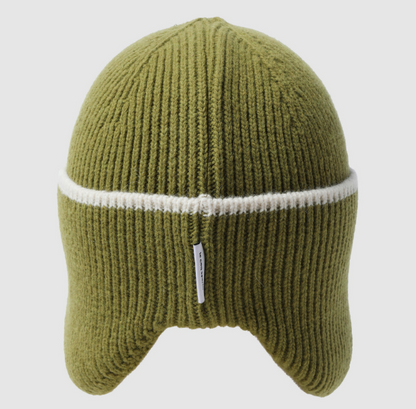 [Le Coq Sportif X KickFlip] MY OWN FLIP Earmuff Beanie - Olive