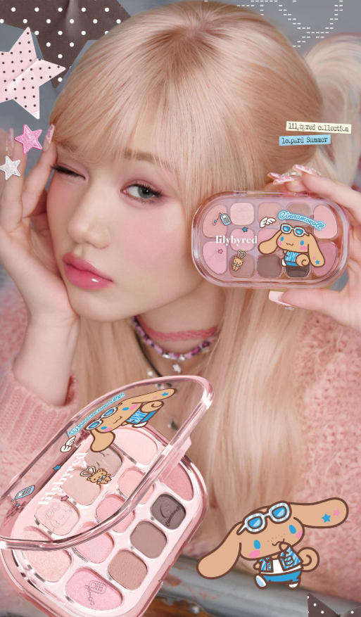 [Sanrio] Lilybyred Dewy Fit Palette with Gift (+Square Pouch)
