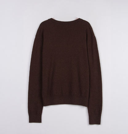 [Ive Wonyoung Pick] 26FW Maison De Rola Embroidery Layered Knit