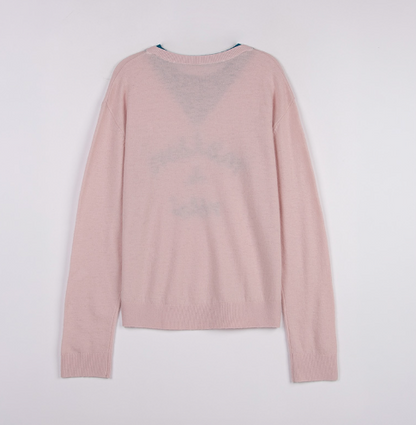 [Ive Wonyoung Pick] 26FW Maison De Rola Embroidery Layered Knit