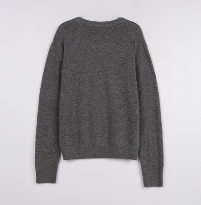 [Ive Wonyoung Pick] 26FW Maison De Rola Embroidery Layered Knit