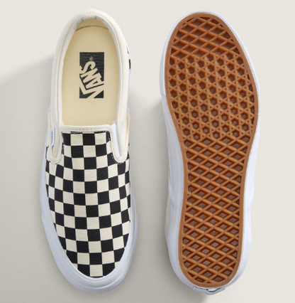 [Cortis X Vans] Premium Slip-On Reissue 98 Checkerboard Shoes_White