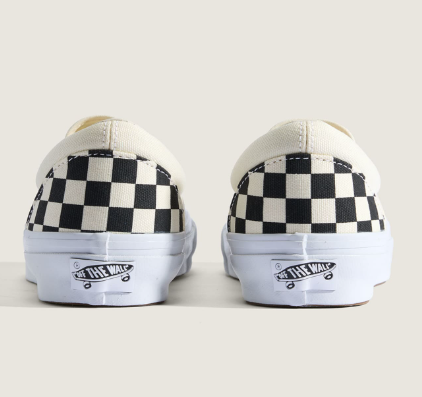 [Cortis X Vans] Premium Slip-On Reissue 98 Checkerboard Shoes_White