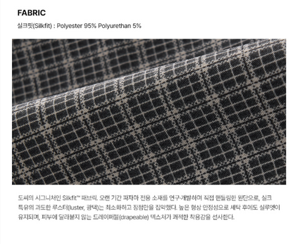 [Nmixx X Dossy] Silk Fit Dust Long Sleeve Pajama Dress