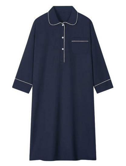 [Nmixx X Dossy] Silk Fit Essential Long Sleeve Pajama Dress