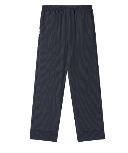 [Nmixx X Dossy] Silk Fit Modern Black Long Sleeve Couple Pajama Set