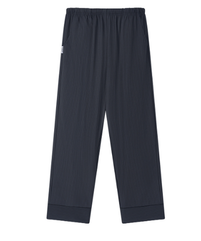 [Nmixx X Dossy] Silk Fit Modern Black Long Sleeve Couple Pajama Set