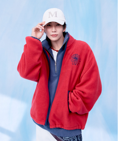 [Seventeen Jeonghan Pick] Mardi Mercredi Oversized Fleece Jacket LA Fleur