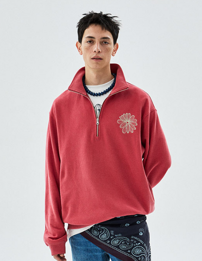 [Seventeen Jeonghan Pick] Mardi Mercredi Half Zip Up LA Fleur Logo