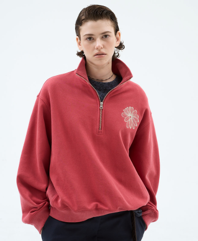 [Seventeen Jeonghan Pick] Mardi Mercredi Half Zip Up LA Fleur Logo