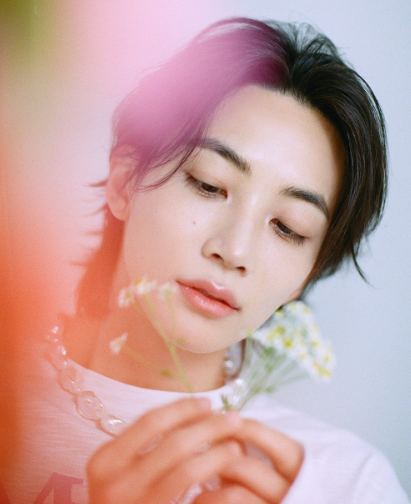 [Seventeen Jeonghan Pick] 26FW Mardi Mercredi Slub Cotton Relaxed T-Shirt Long Sleeve LA Fleur