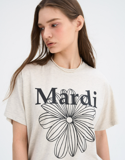 [Seventeen Jeonghan Pick] 26FW Mardi Mercredi T-Shirt LA Fleur