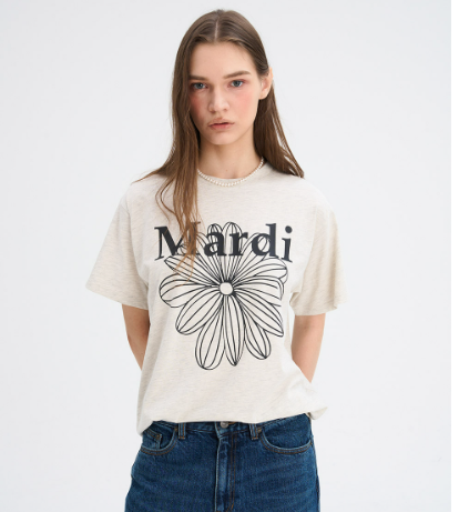 [Seventeen Jeonghan Pick] 26FW Mardi Mercredi T-Shirt LA Fleur