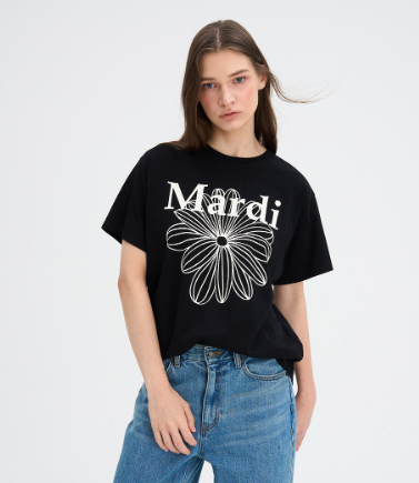 [Seventeen Jeonghan Pick] 26FW Mardi Mercredi T-Shirt LA Fleur