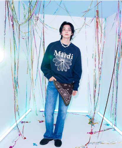 [Seventeen Jeonghan Pick] 26FW Mardi Mercredi Sweatshirt Raglan LA Fleur