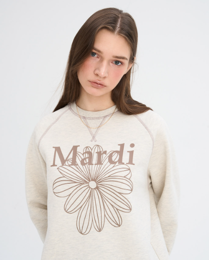 [Seventeen Jeonghan Pick] 26FW Mardi Mercredi Sweatshirt Raglan LA Fleur