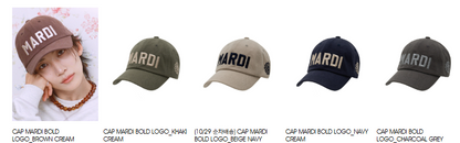 [Seventeen Jeonghan Pick] 26FW Mardi Mercredi Cap Mardi Bold Logo