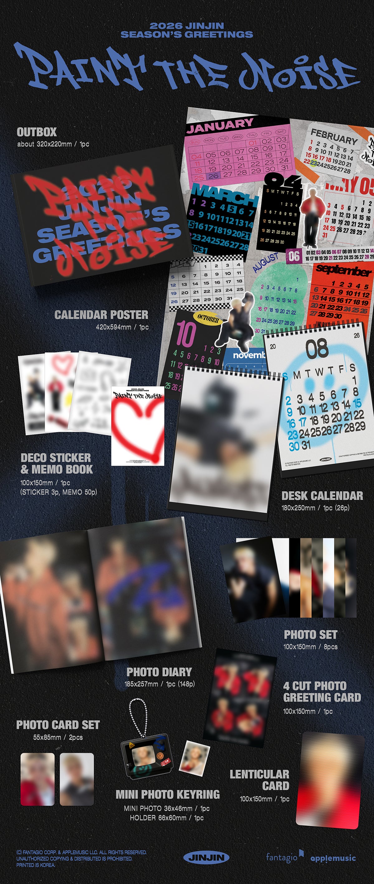 ASTRO (Park Jin-woo) JINJIN - 2026 SEASON'S GREETINGS [PAINT THE NOISE]