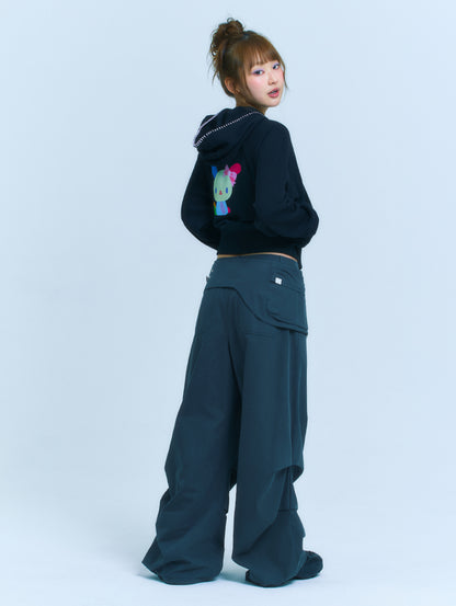 Tuomio X Sanrio Characters Usahana Zip-Up Hoodie