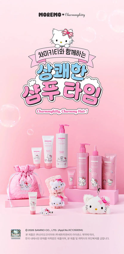 [Charmy Kitty Edition] Moremo Super Repair Shampoo 480ml Special Set (+20ml + Wristband Set Gift)